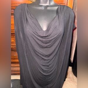 Jennifer Lopez Black Draped Top